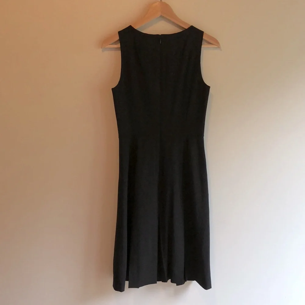 J. Crew 2 Tall black wool cashmere sleeveless black dress size 2T - Picture 4 of 7